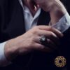 Besmele-i Şerif Gümüş Erkek Yüzük Modeli