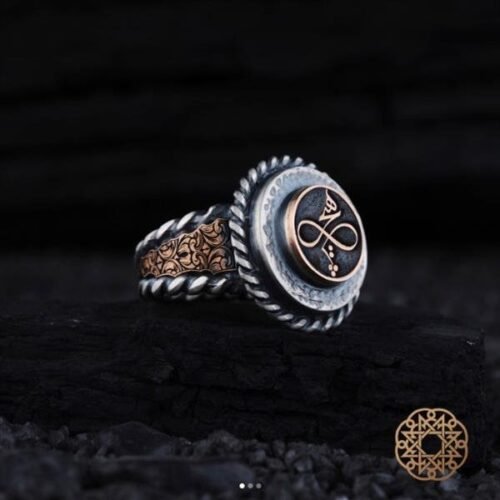 Burgu Hiç Gümüş Erkek Yüzük Modeli