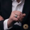 Çift Başlı Kartal Gümüş Yüzük Modeli