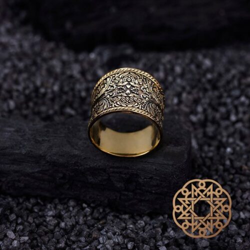 Gold Kaplama  Gümüş Yüzük Modeli