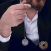 Harfli Gümüş Erkek Kolye Modeli