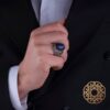 Lapis Taşlı Erkek Yüzük Modeli