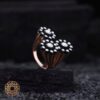 Oval Taşlı Gümüş Kadın Yüzük Modeli