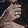 Örme Hiç Gümüş Yüzük