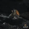 Oval Kaplangözü Gümüş Yüzük