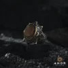Oval Kaplangözü Gümüş Yüzük