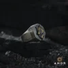 Boyutlu Bozkurt Gümüş Yüzük