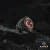 Dönmeli Ay Yıldız Gümüş Yüzük