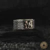Harfli Kral Erkek Gümüş Yüzük Modeli