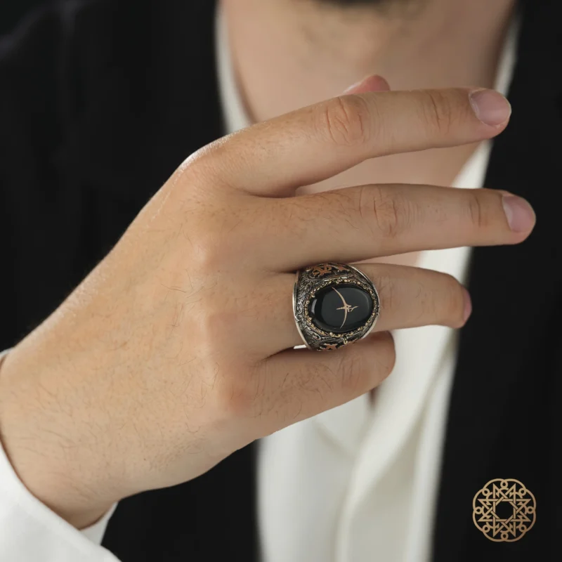 Hiç Ve Değerli Kıl Gümüş Erkek Yüzük Modeli