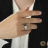 Hiç Ve Harfli Gümüş Yüzük Modeli