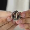 Harf Ve Hiç Gümüş Erkek Yüzük Modeli