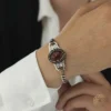 Hiç Akik Gümüş Erkek Bileklik modeli