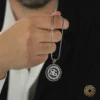 Kurt Ve Harfli Gümüş Kolye Modeli