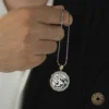 Kurt Ve Harfli Gümüş Kolye Modeli