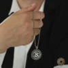 Kartal Ve Harfli Gümüş Kolye Modeli