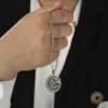 Kartal Ve Harfli Gümüş Kolye Modeli