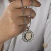 Aslan ve Harfli Gümüş Erkek Kolyesi