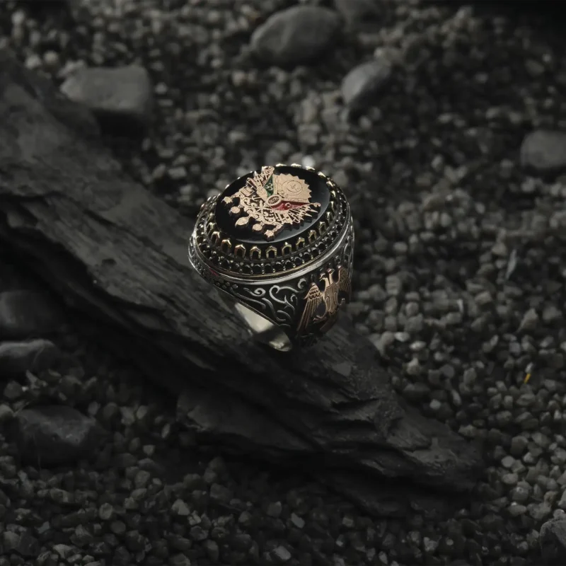 AMOR 17 EKIM 202532170 copy Cihan İmparatoru Gümüş Erkek Yüzük Modeli