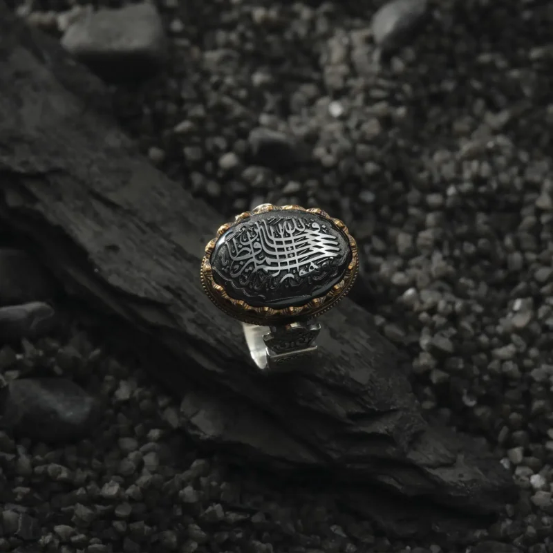 AMOR 17 EKIM 202532195 copy Hematit Taşlı Gümüş Yüzük Modeli