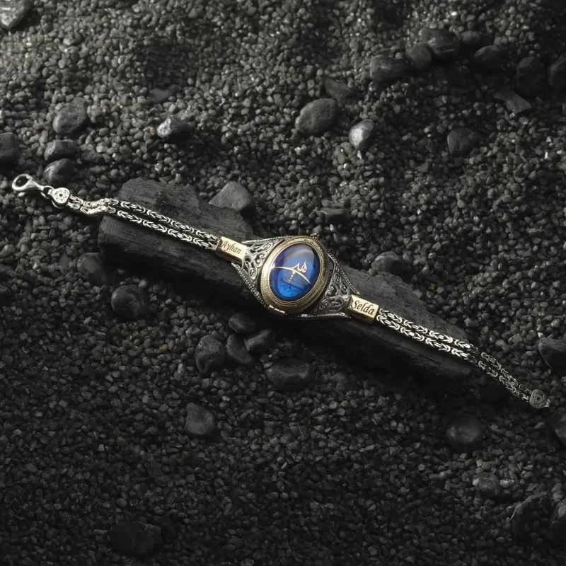 AMOR 17 EKIM 202532217 copy Kapaklı Değerli Kıl Gümüş Erkek Bileklik Modeli