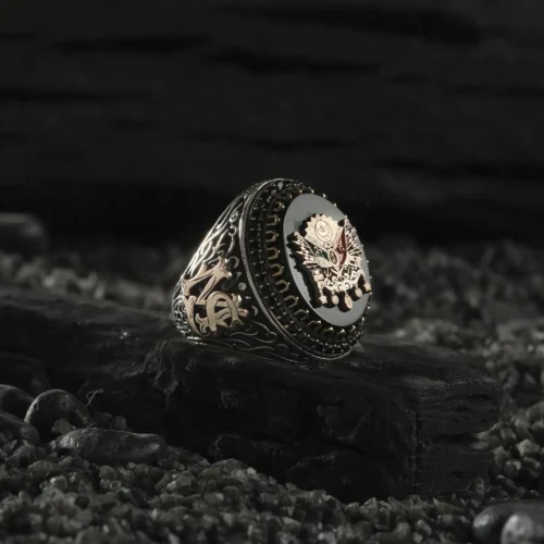 AMOR 17 EKIM 202532228 copy Cihan İmparatoru Gümüş Erkek Yüzük Modeli