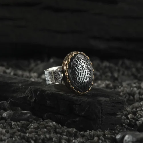 AMOR 17 EKIM 202532248 copy Hematit Taşlı Gümüş Yüzük Modeli