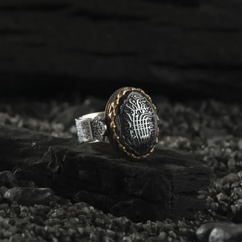 AMOR 17 EKIM 202532248 copy Hematit Taşlı Gümüş Yüzük Modeli