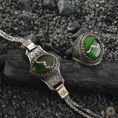 Sabır Gümüş Erkek Yüzük Bileklik Modeli