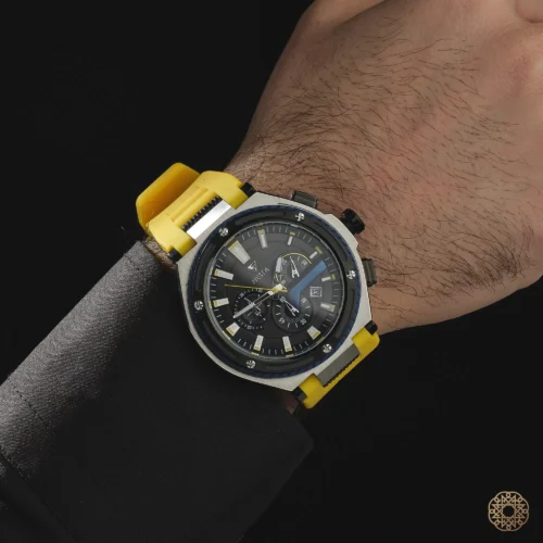 amor 9 kasim 202532843 copy Fiesta Chrono Yellow Sport Erkek Kol Saati