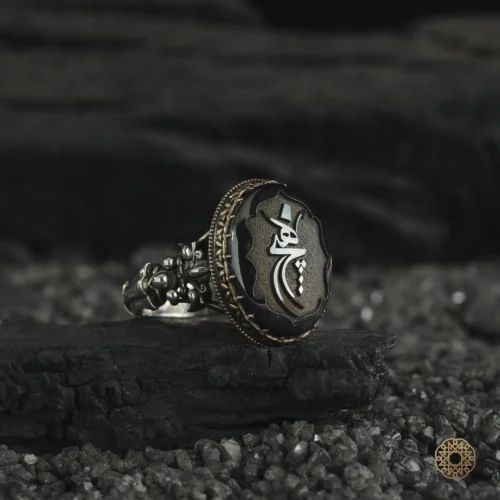 amor 9 kasim 202532909 copy Hematit Taşlı Hiç Gümüş Yüzük Modeli