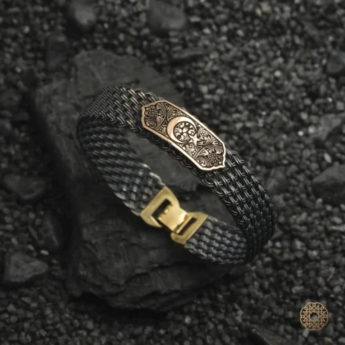 Ayyıldız Örme Gümüş Bileklik Modeli