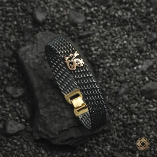 Harfli Örme Gümüş Bileklik Modeli