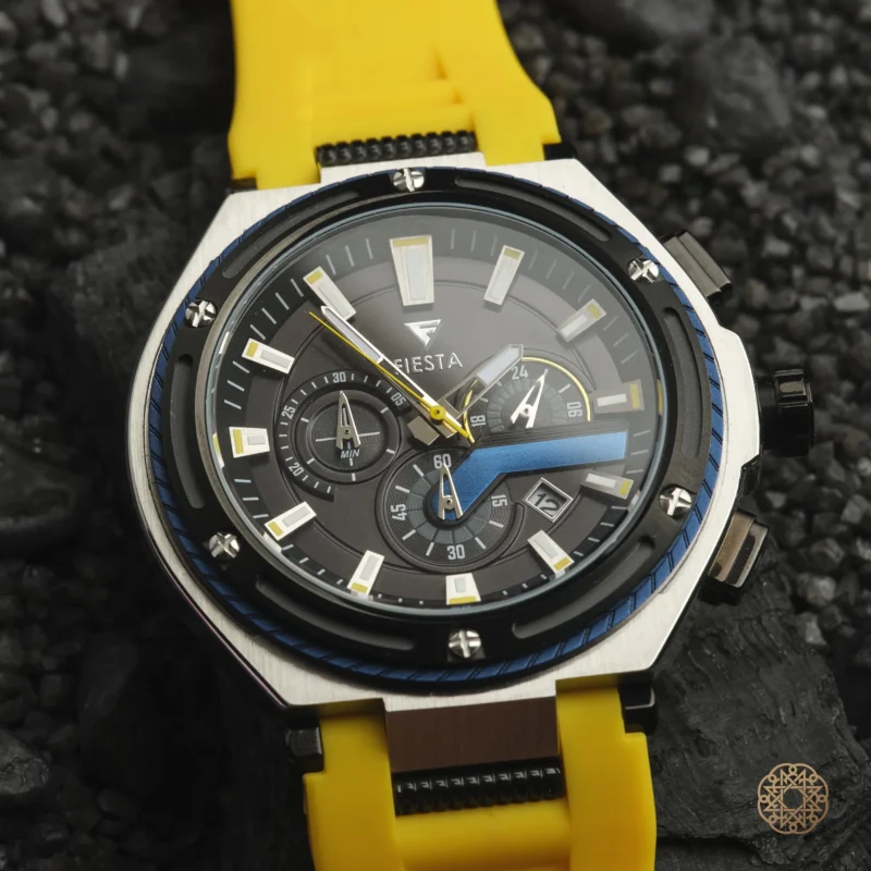 amor 9 kasim 202532984 copy Fiesta Chrono Yellow Sport Erkek Kol Saati