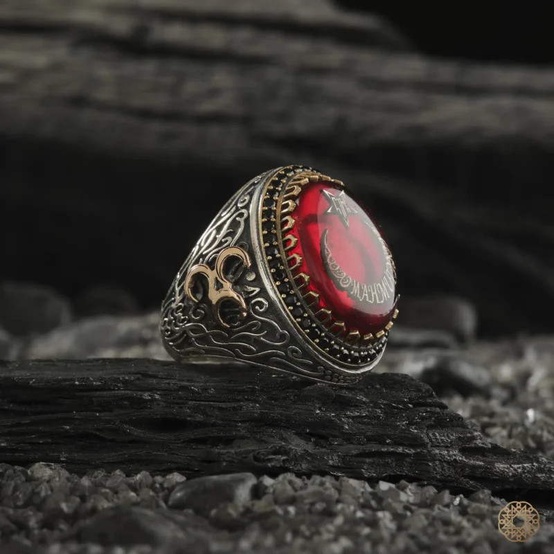 untitled capture32579 copy İsimli Ayyıldız Ve Üç Hilal Çift Başlı Kartal İşlemi Gümüş Bileklik Yüzük Modeli