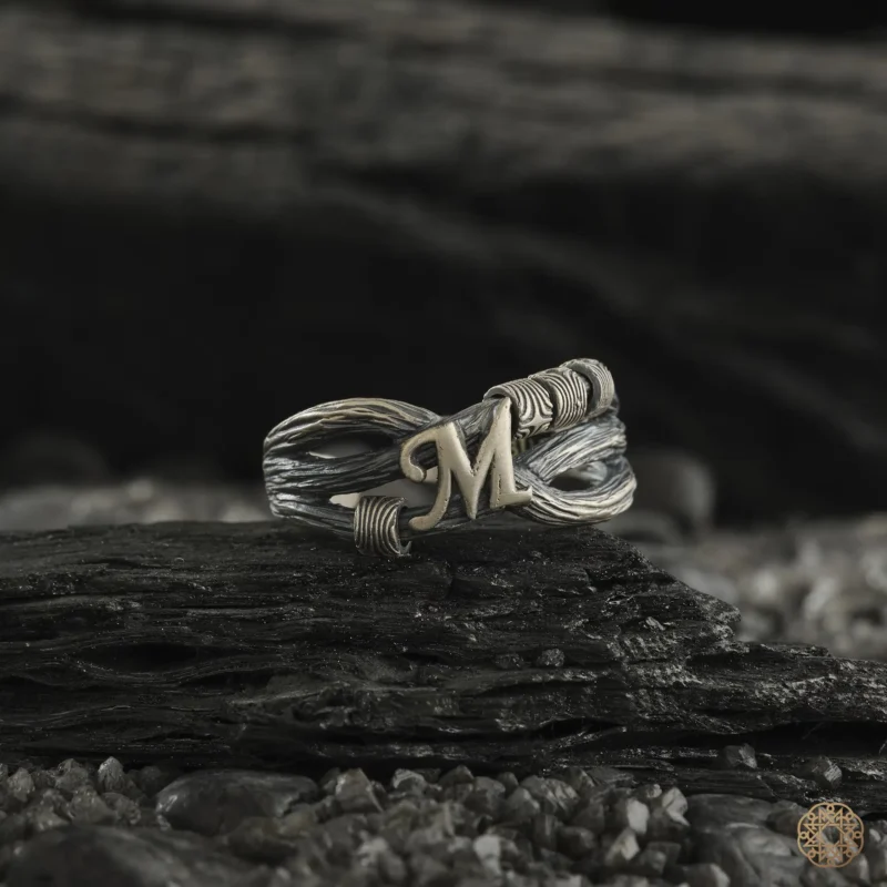 Harfli Zeytin Dalı Yüzük Modeli