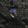 Lapis Taşlı Gümüş Erkek Yüzük Modeli