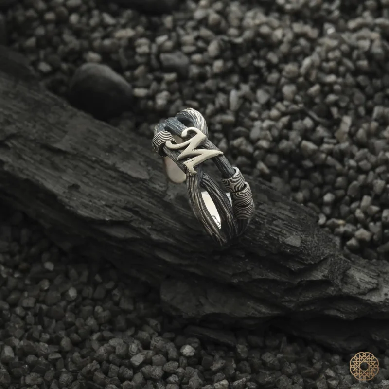 Harfli Zeytin Dalı Yüzük Modeli