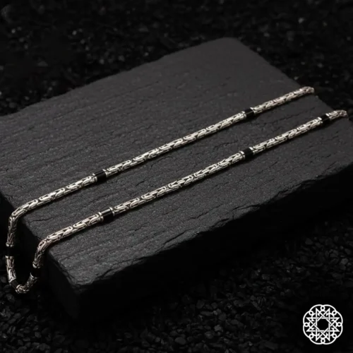 1 Kral Zincir Gümüş Erkek Kolye