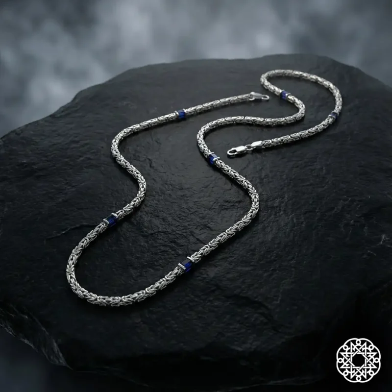 1 Kral Zincir 925 Ayar Gümüş Erkek Kolye