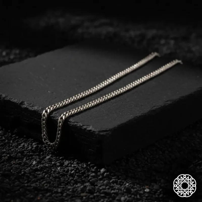 1 Kalın Gurmet Gümüş Erkek Kolye Modeli