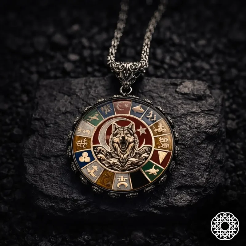 Türk İmparatorluğu Gümüş Kolye Modeli