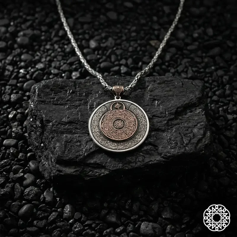 Koruma Duaları Gümüş Kolye Modeli