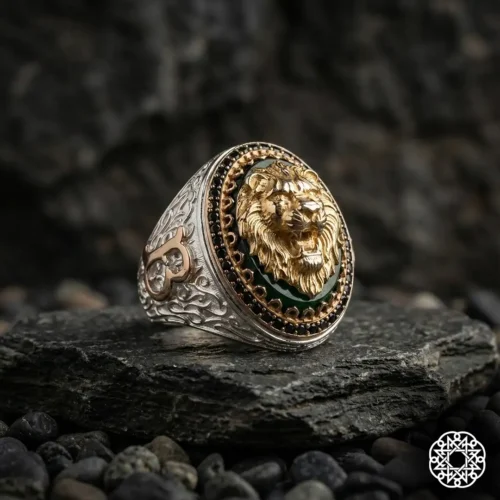 Aslan Gümüş Erkek Yüzük Modeli