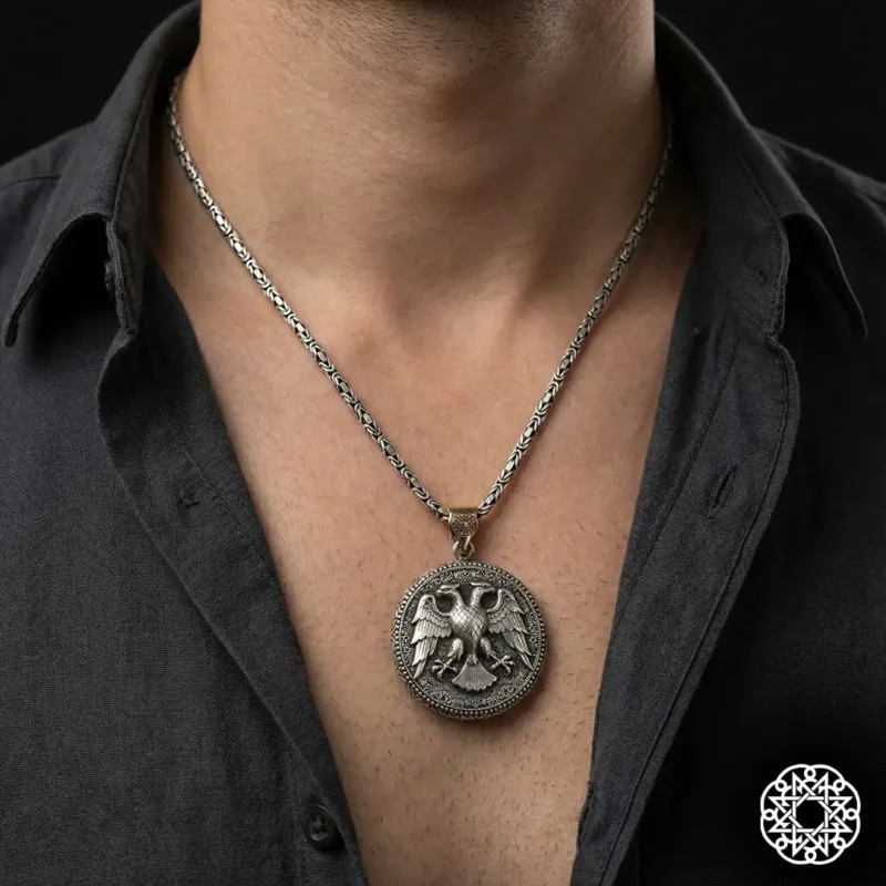 Cihan İmparatorluğu Gümüş Kolye Modeli