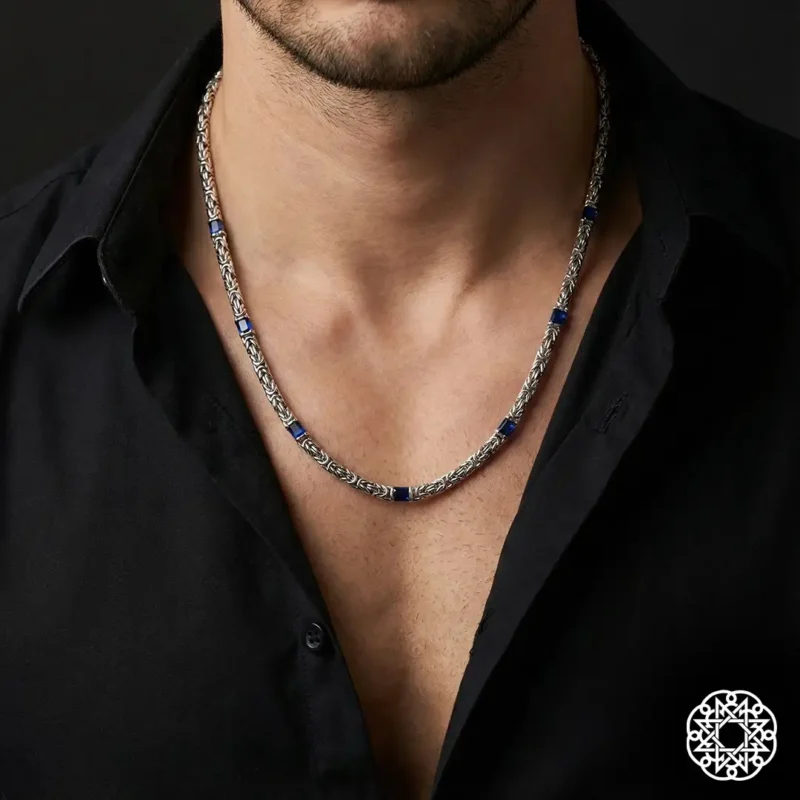 2 Kral 925 Ayar Gümüş Kolye