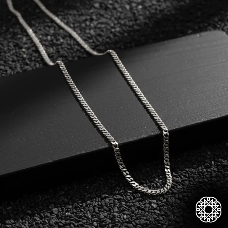 2 Figaro Zincir Gümüş Erkek Kolye Modeli