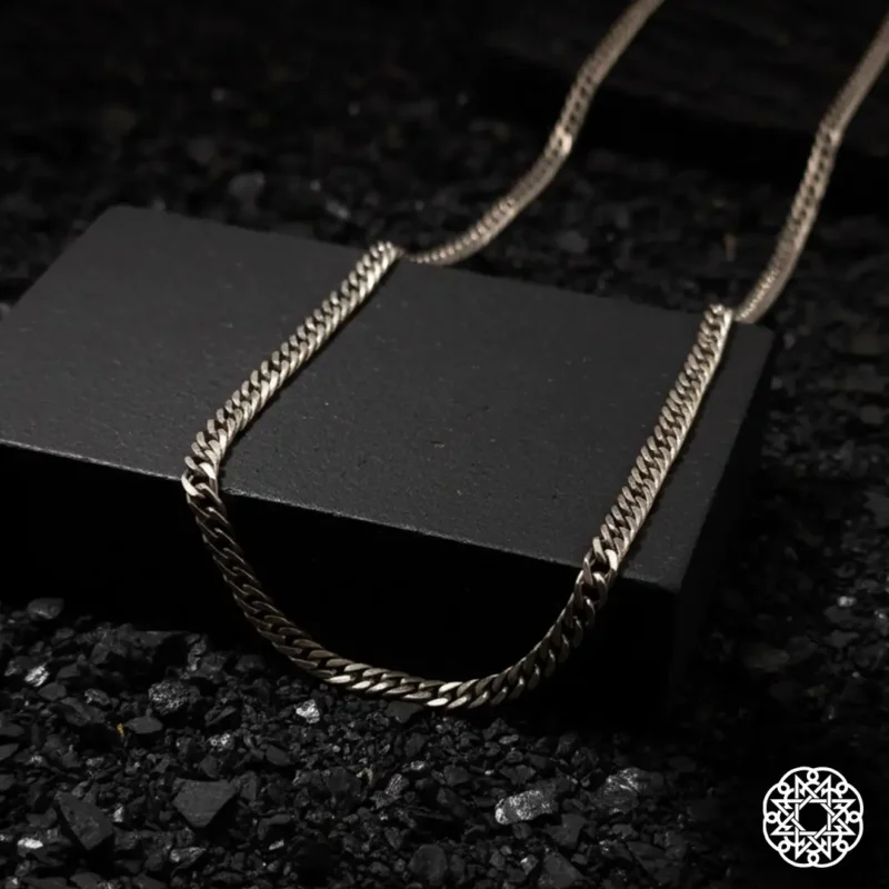 2 Kalın Gurmet Gümüş Erkek Kolye Modeli