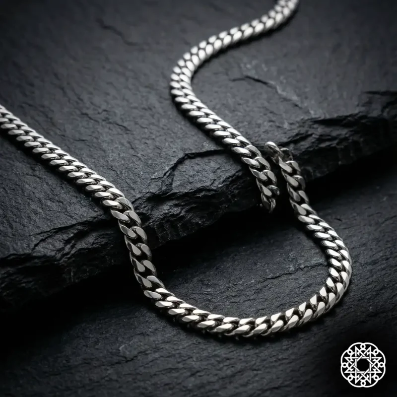 2 Gurmet Zincir Gümüş Erkek Kolye Modeli