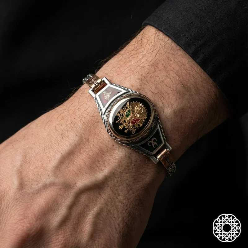 2 Osmanlı Cihan İmparatorluğu Gümüş Bileklik Modeli